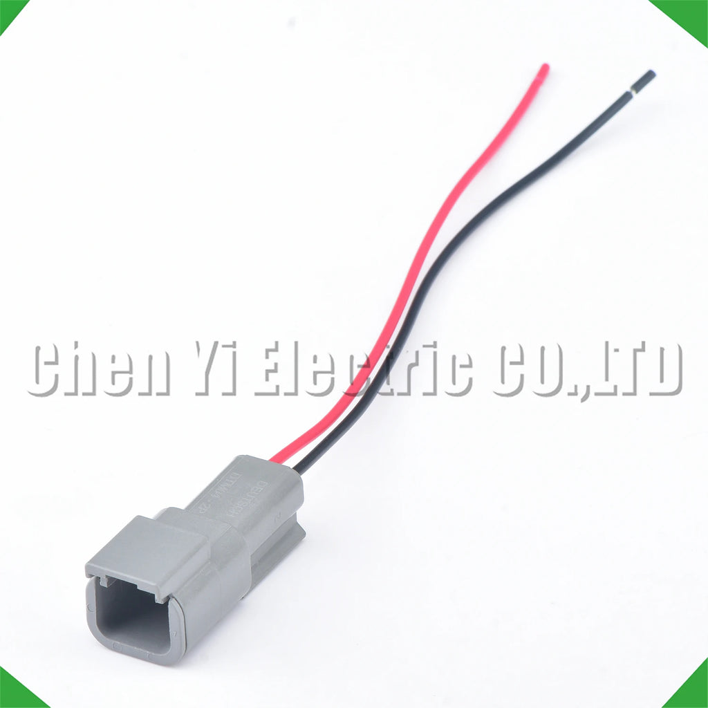 2 Pin male female Automotive waterproof connector Sealed Wire Harness Plug For Deutsch DTM DTM06-2S DTM04-2P with 15cm wires