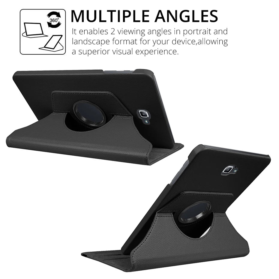 360 Rotating Stand Tablet Cover for Samsung Galaxy Tab A6 A 10.1 T580 T510 A8 10.5 X200 T590 E T560 S6 Lite P610 A7 T500 Case