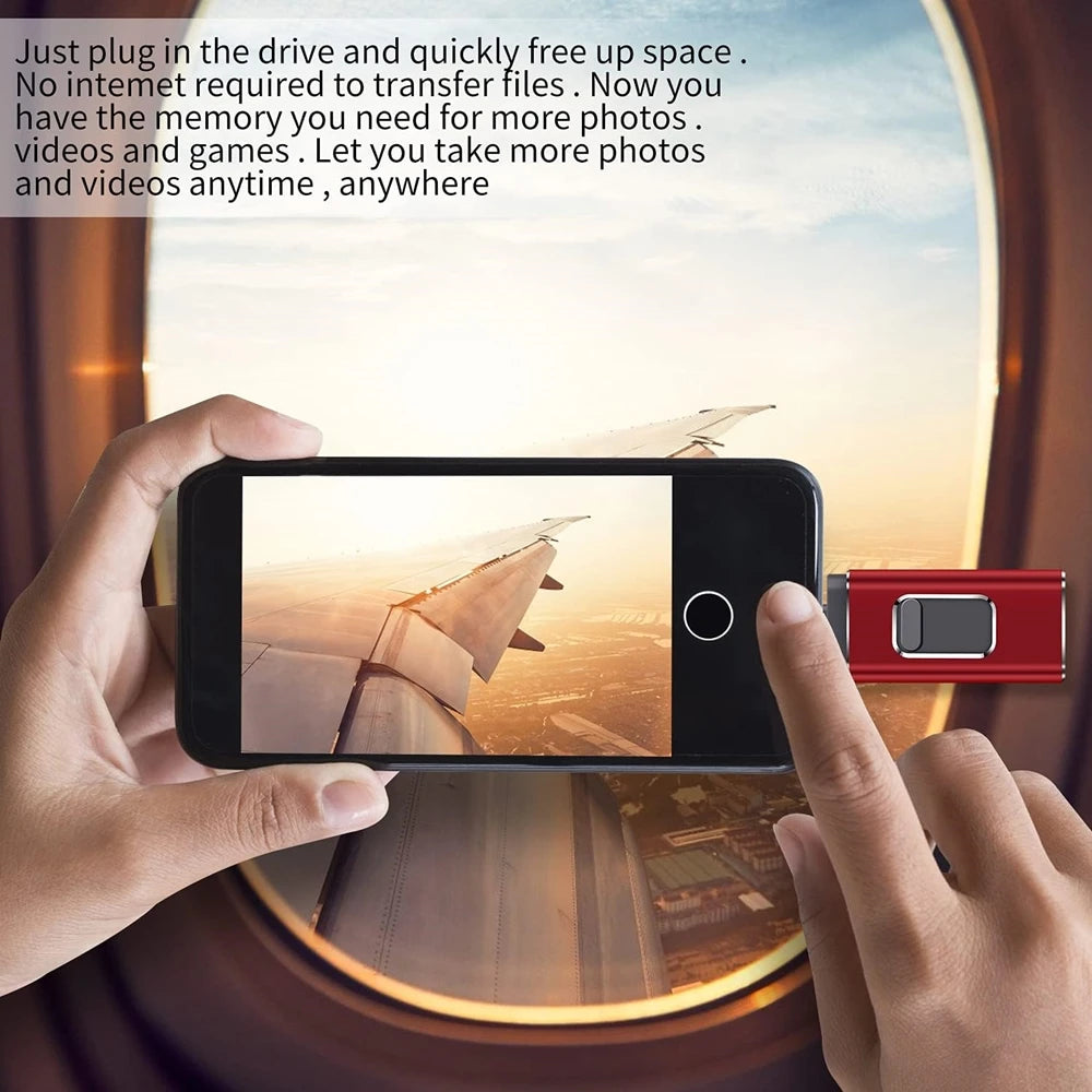 USB Flash Drive 256GB High Speed 512G 128G Sticks External Storage Pen Drive For Phone iPhone Android PC Copy Photo Videos Files