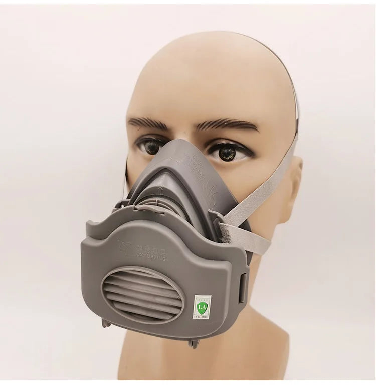 Reusable Dust Proof Respirator Dust Mask Cotton Filters Rubber Work Filter Safety Mask Builder Carpenter Daily Haze Protection