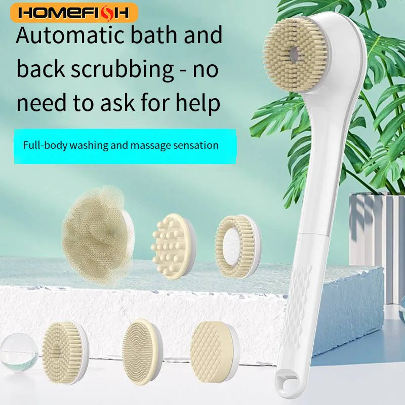 Electric Bath Brushes Body Scrubber  Scrubber Brushes Back Long Handle Back Brushes