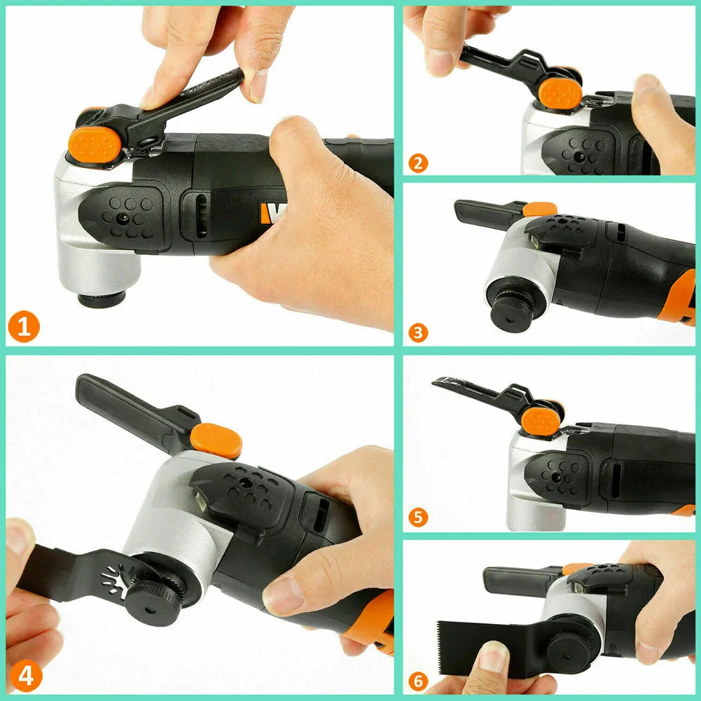 81Pcs Quick Change Oscillating Multi Tool Saw Blade For Fein Black&Decker Bosch Chicago Roybi Milwaukee Makita Craftsman Dewalt