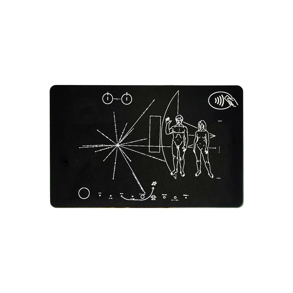 5-Pack 13.56MHz NFC Blank Metal-PVC Hybrid Business Cards with 215 Chip & 504-Byte Memory, Laser Customizable on Metal Side