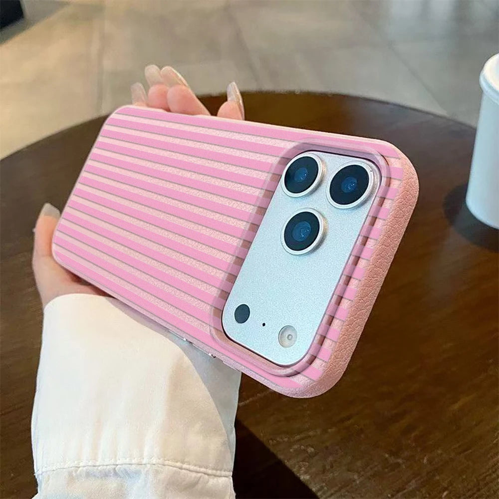 Vertical Stripe Pattern Phone Case For IPhone Air 11 12 13 Pro Case 14 15 Plus 16 17 Pro Max Soft Silicone Shockproof Cover
