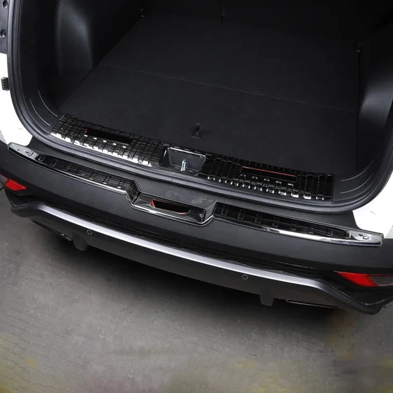 For Hyundai Tucson NX4  2021-2023 stainless steel Anti Hit Dust sill plate pedal Rear Bumper Protectordoor Sill Trunk decorate