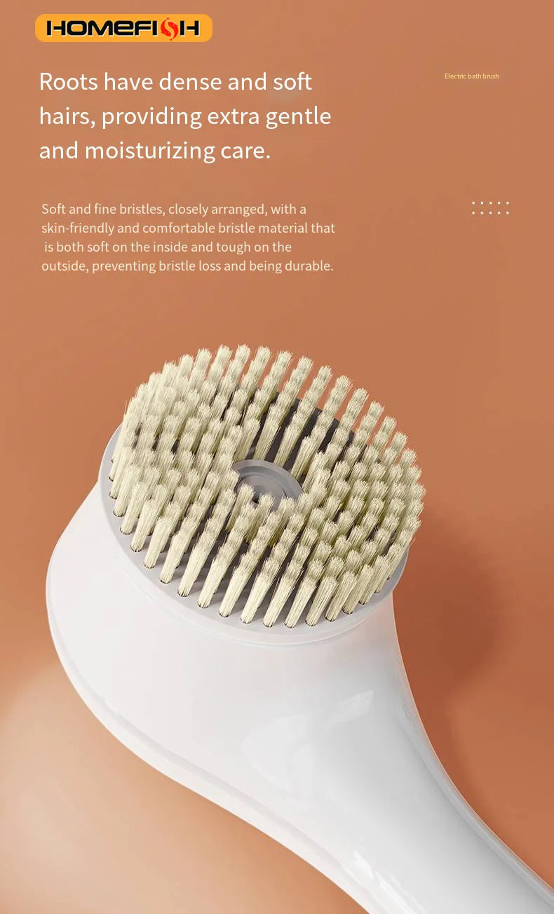 Electric Bath Brushes Body Scrubber  Scrubber Brushes Back Long Handle Back Brushes