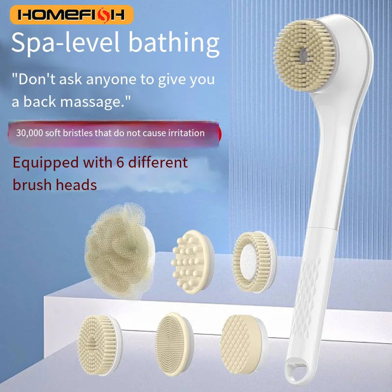 Electric Bath Brushes Body Scrubber  Scrubber Brushes Back Long Handle Back Brushes