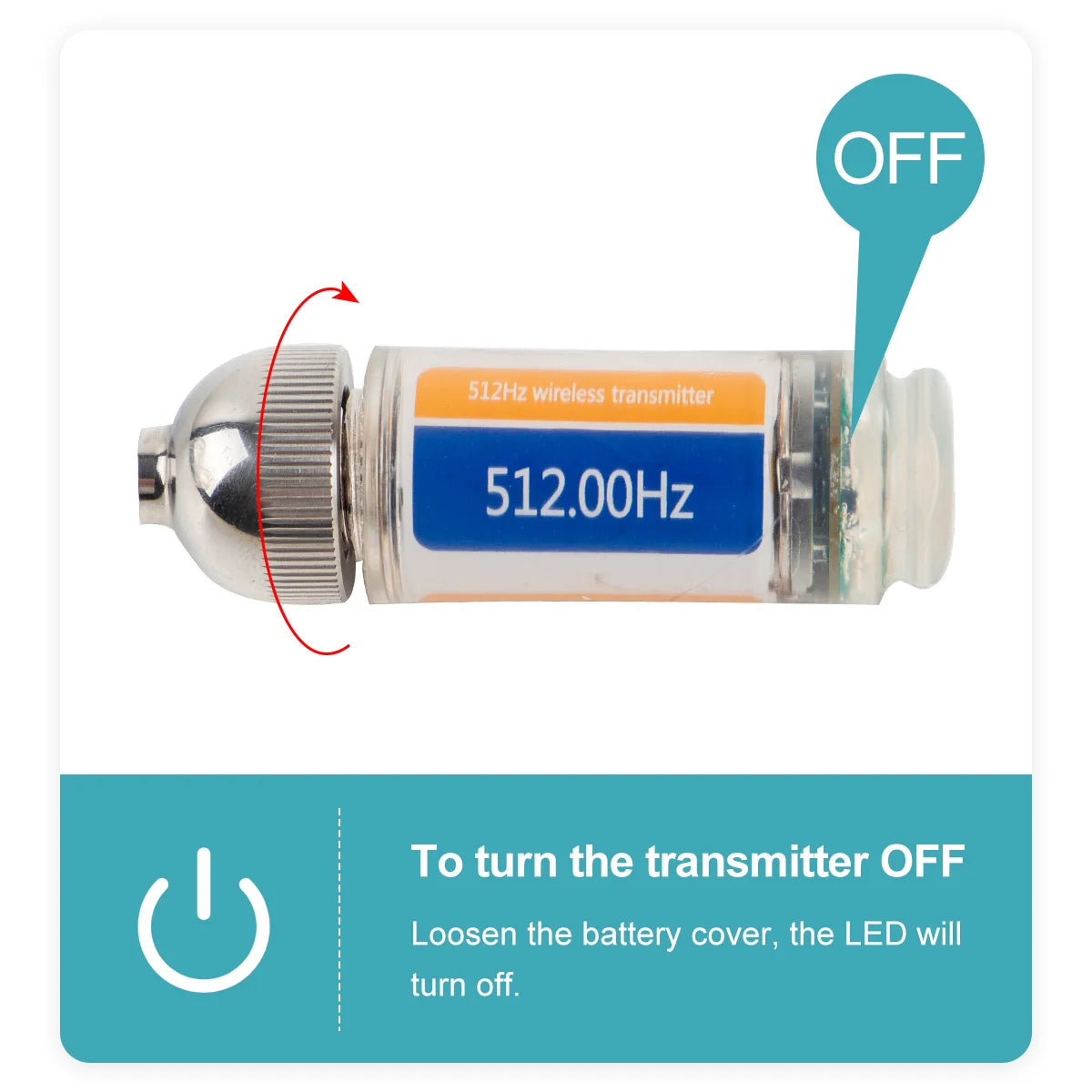 SYANSPAN Wireless 512hz Transmitter (512Hertz Sonde) for Drain Sewer Pipeline Pipe Inspection Camera Location