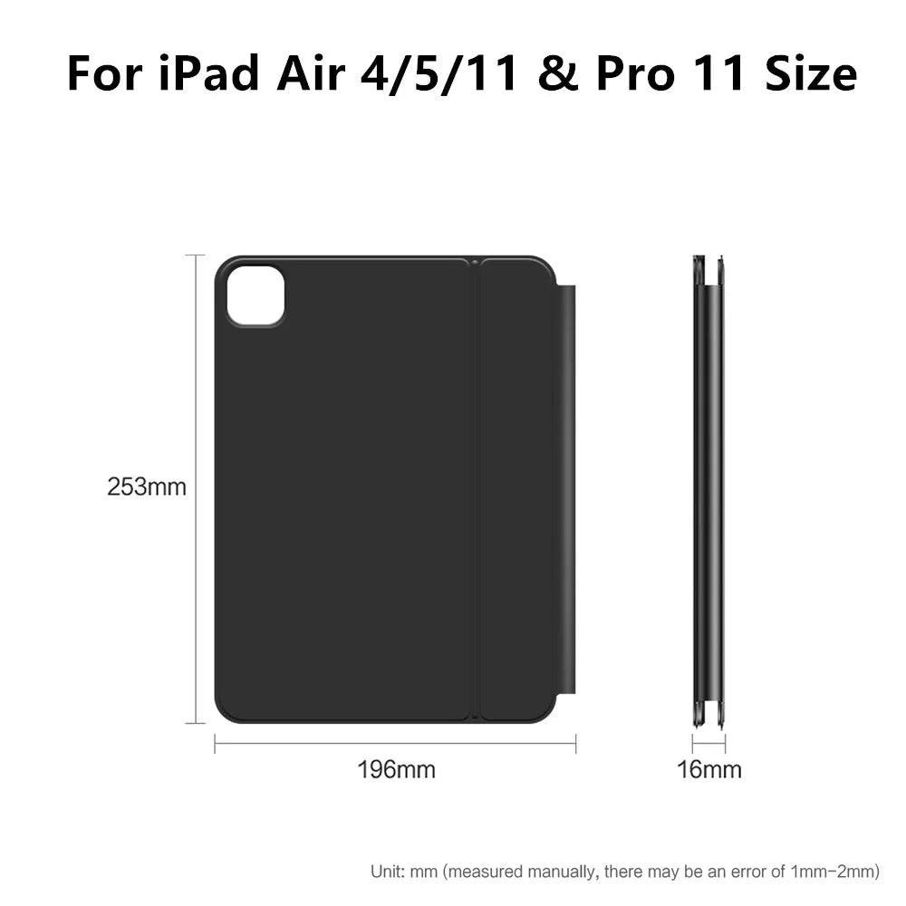 Magic Keyboard for iPad Air 6 7 8 11 13 Inch Case 2026 2025 iPad Pro 11" 13" Funda iPad A16 11th 10th Generation Pro 12.9 Cover