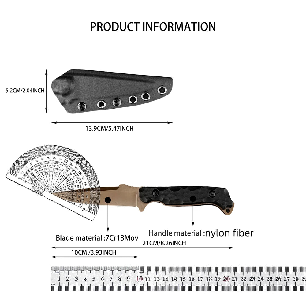 Hot Sale Premium Quality Fixed Blade Knife Outdoor Fishing Portable Mountain Climbing EDC Backpacking Essential Equipment Tool