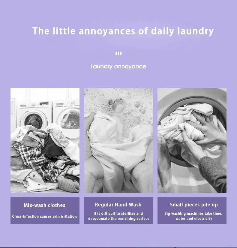 Folding washing machine, mini home clothes, socks, underwear cleaning, washing machine, travel washing machine