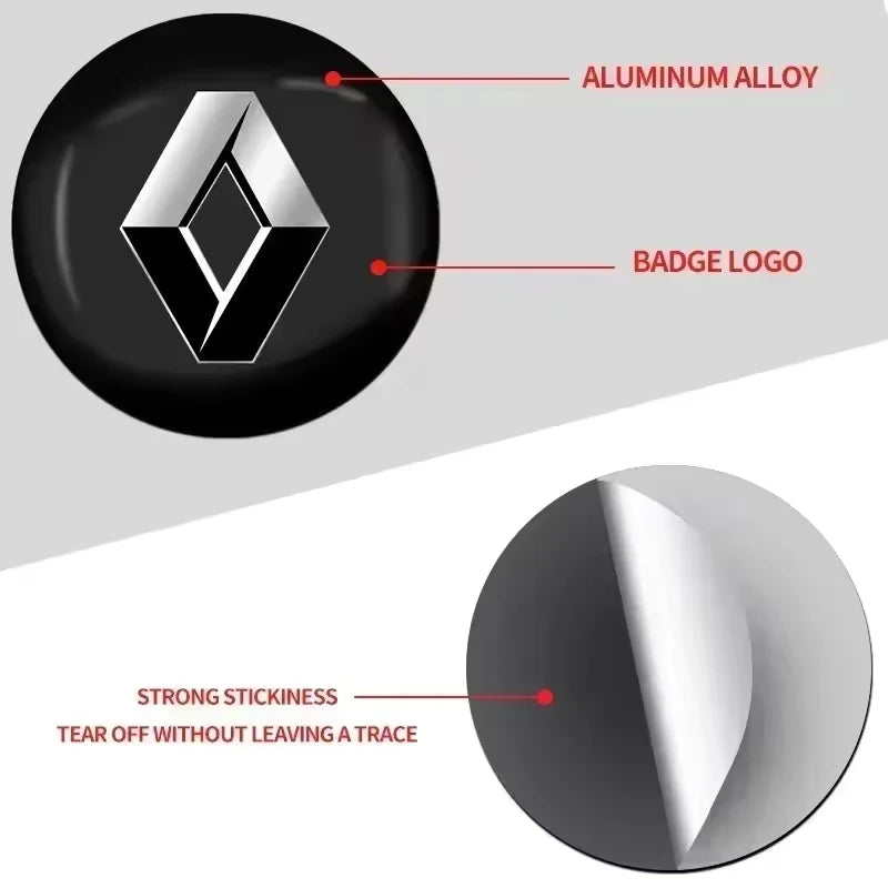 4Pcs 56mm Car Wheel Center Caps Hubcap Cover Stickers For Renault Megane 3 2 4 Clio4 5 Captur Trafic Scenic2 Austral Kangoo QM6
