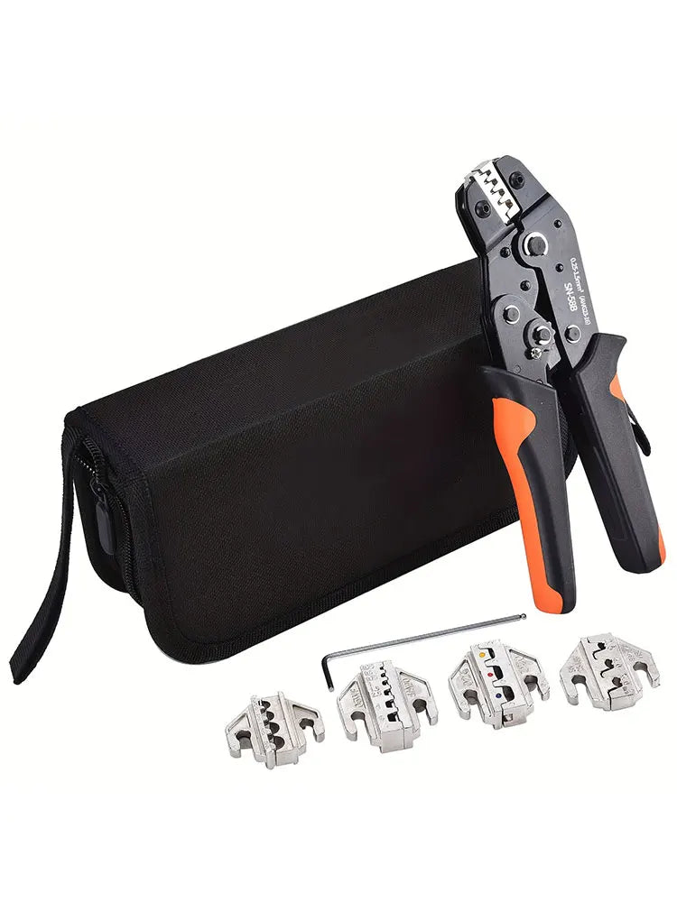SN-58B Ratchet Crimper Tool Change Jaws Kit Automotive Service Kit Crimping Plier For Non-insulated/Open Barrel/Dupont Connector