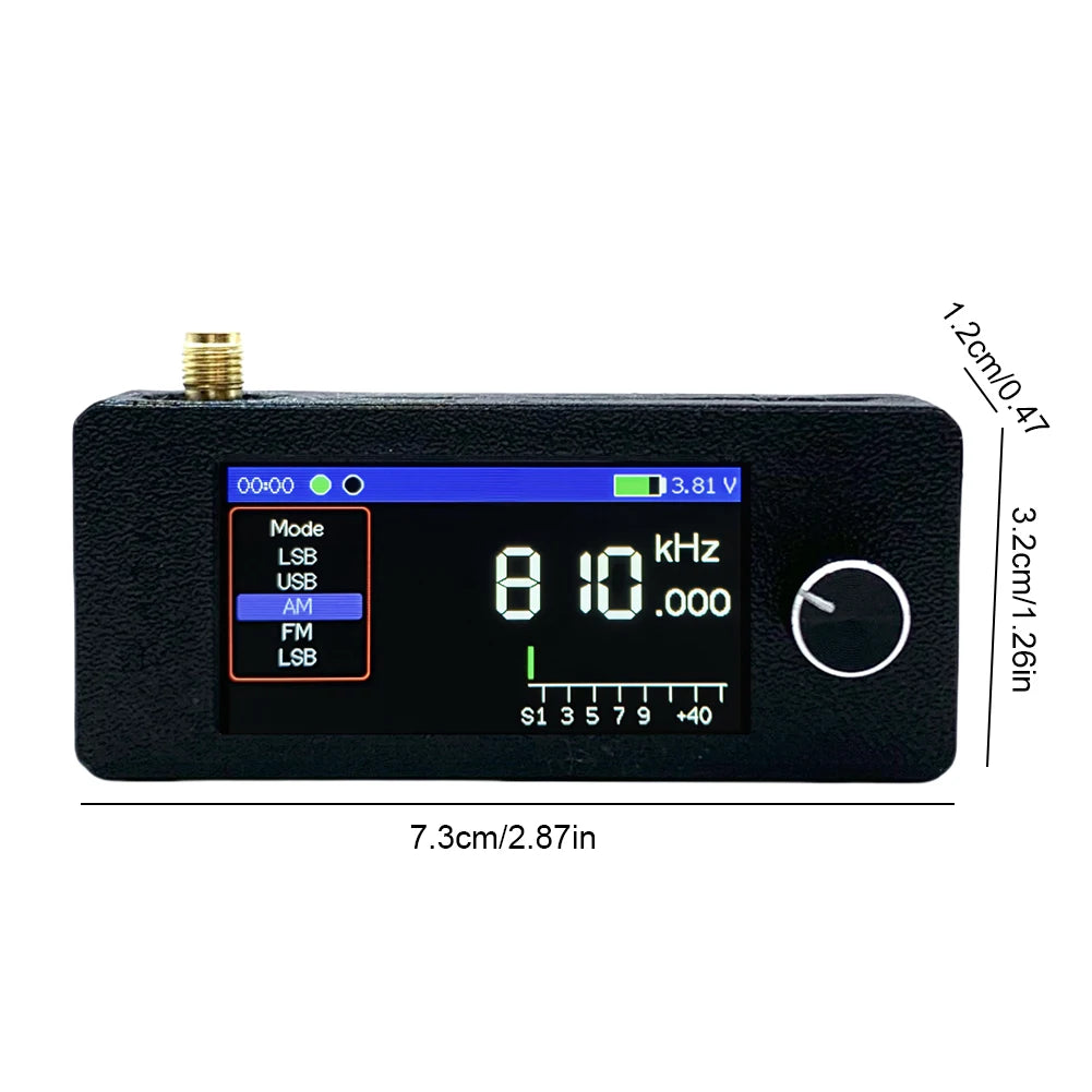 SI4732 0.5-108mhz Mini Radio LSB USB AM FM All Band Radio Receiver with External Speaker HF SW MW VHF Radio for Home Outdoor