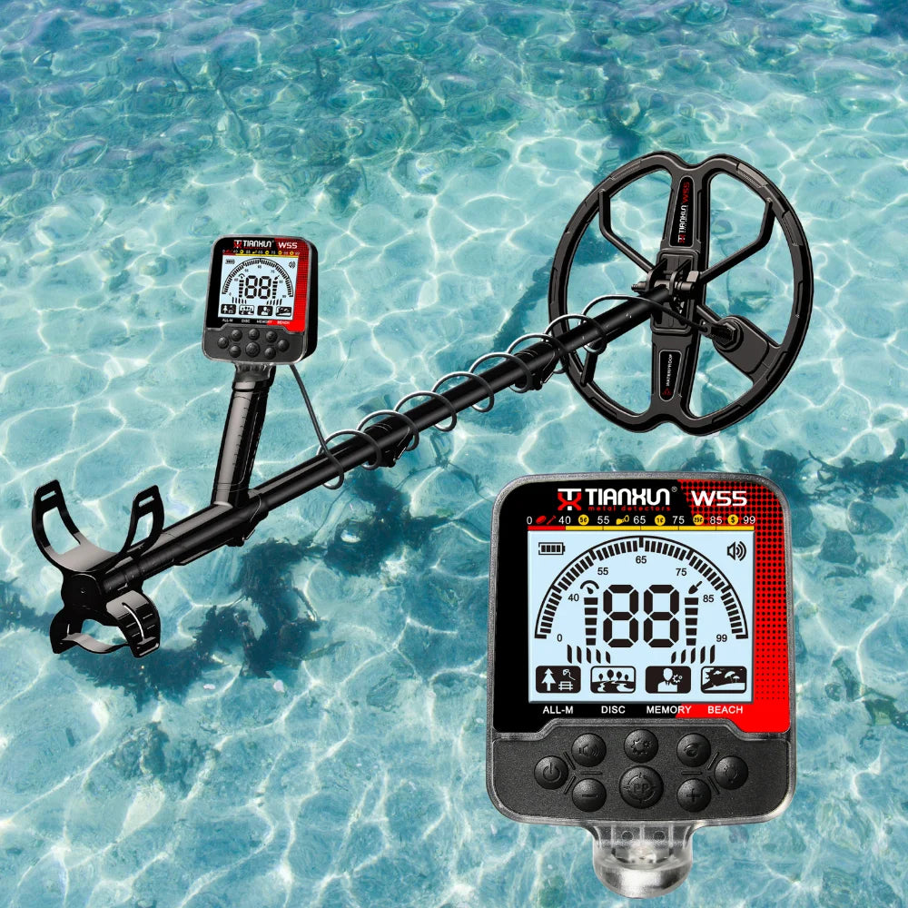 Professional IP68 Fully Waterproof Metal Detector Underground Gold Finder Rechargeable Metal Detector for Treasure Hunting