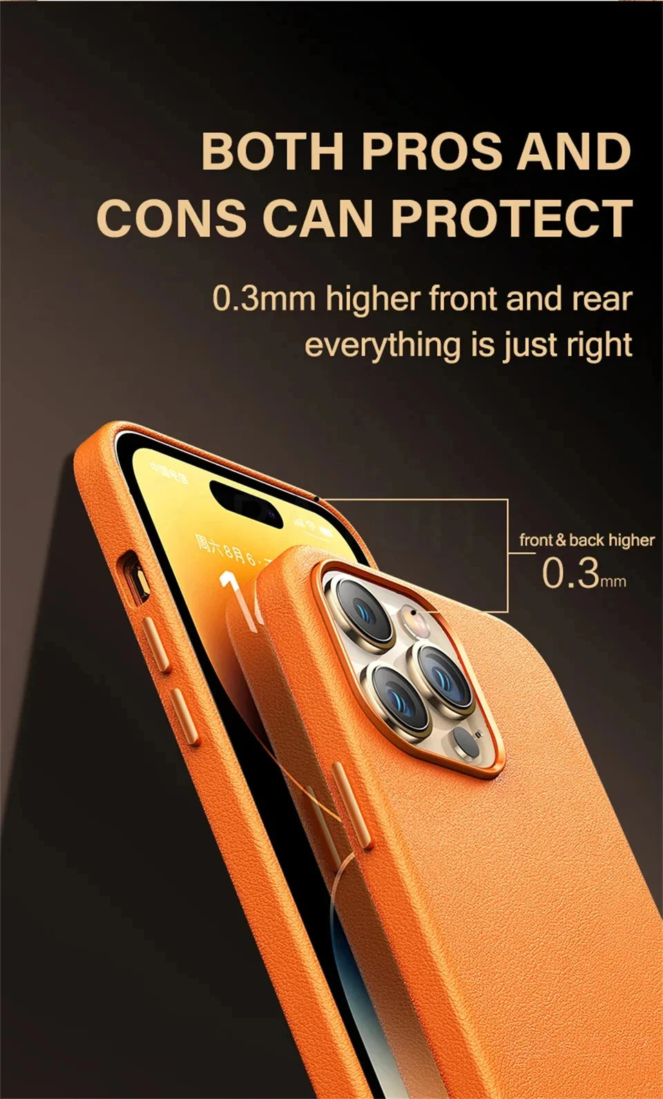 Luxury For Magsafe Leather Case For Apple iPhone 16 Pro Max Plus Magnetic Animation Wireless Charge Shockproof Cover Accessories
