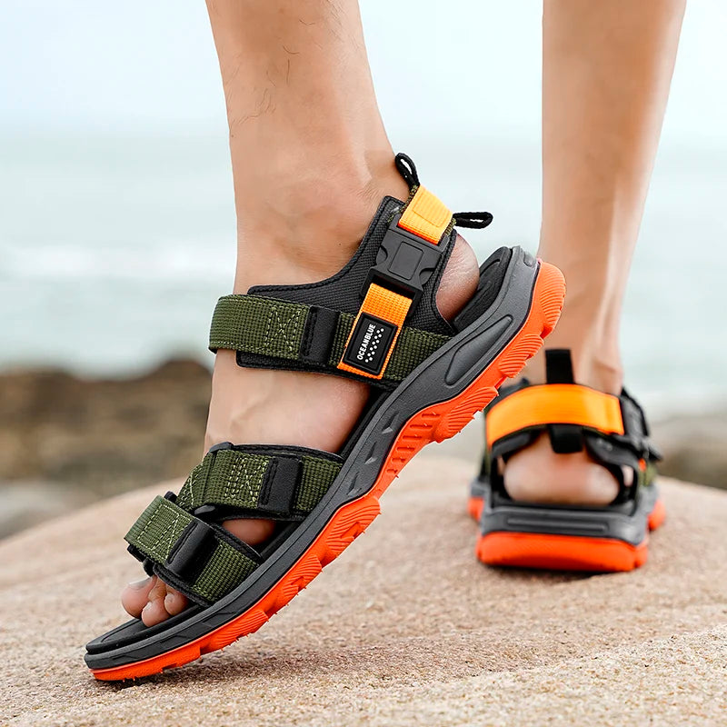 Summer Men Sandals Fashion Leisure Beach Holiday Sandals for Mens Lightweight Shoes New Outdoor Comfortable Casual Sandals