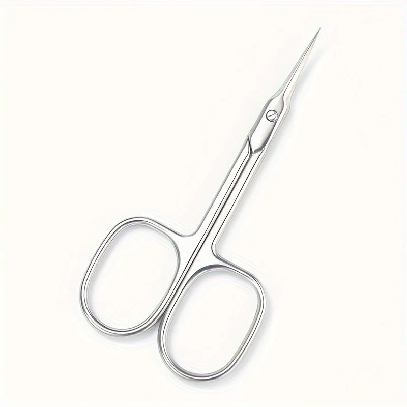 Dead Skin Remover Stainless Steel Curved Tip Thin Blade Cuticle Scissors Nail Clippers Trimmer Manicure Tools Eyebrow Tools