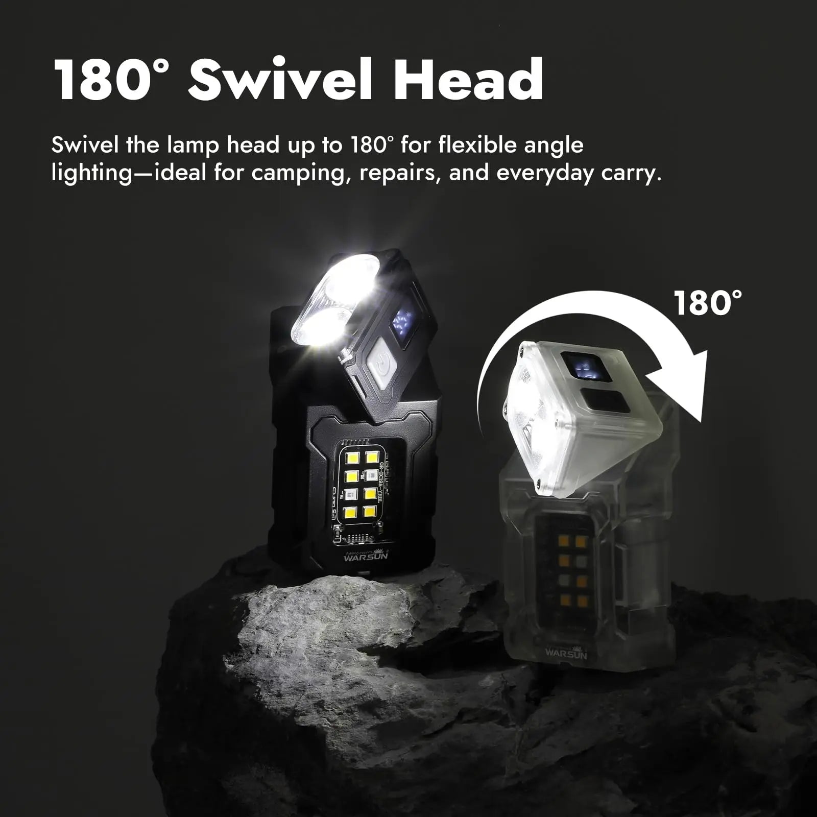 Mini USB Rechargeable LED Flashlight Portable Magnetic Work Light Super Bright COB Torch for Outdoor Camping Emergency Lantern