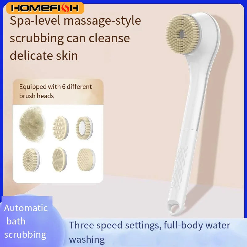 Electric Bath Brushes Body Scrubber  Scrubber Brushes Back Long Handle Back Brushes