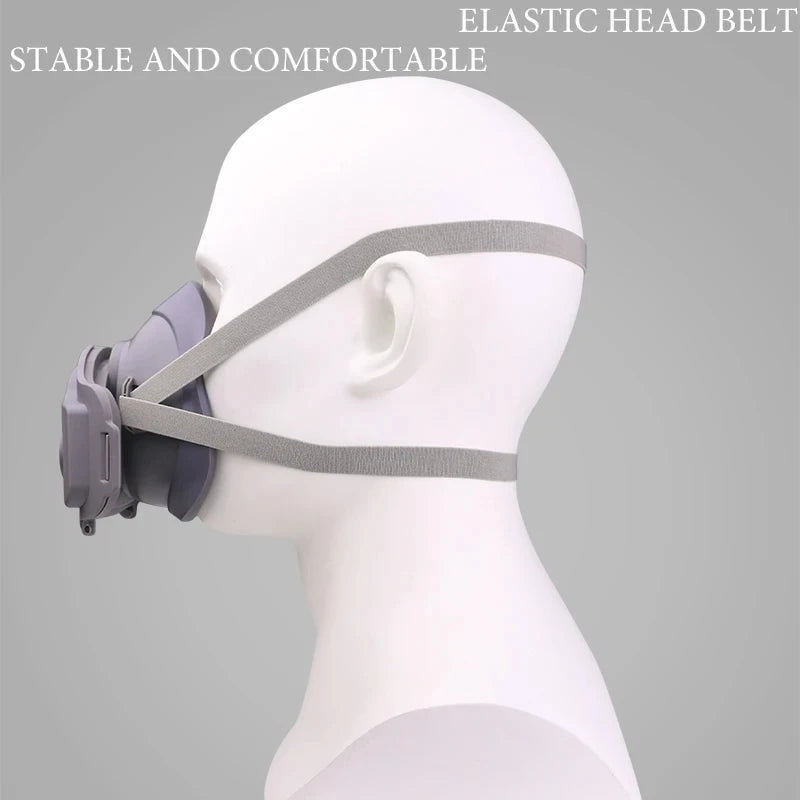 Reusable Dust Proof Respirator Dust Mask Cotton Filters Rubber Work Filter Safety Mask Builder Carpenter Daily Haze Protection