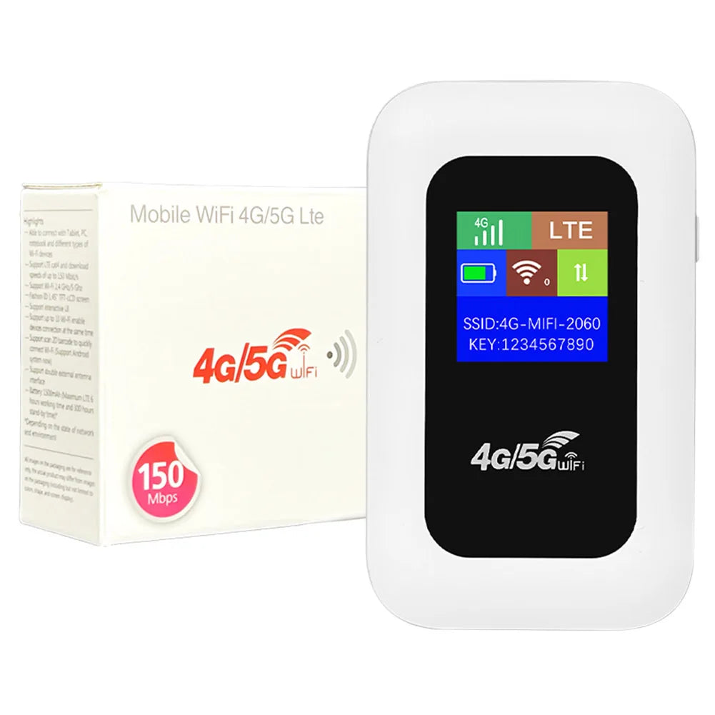 4G LTE Router WiFi Hotspot Portable Mobile Hotspot WiFi Repeater 2100mAh 150Mbps Mini Wireless Router SIM Card Wifi Repeater