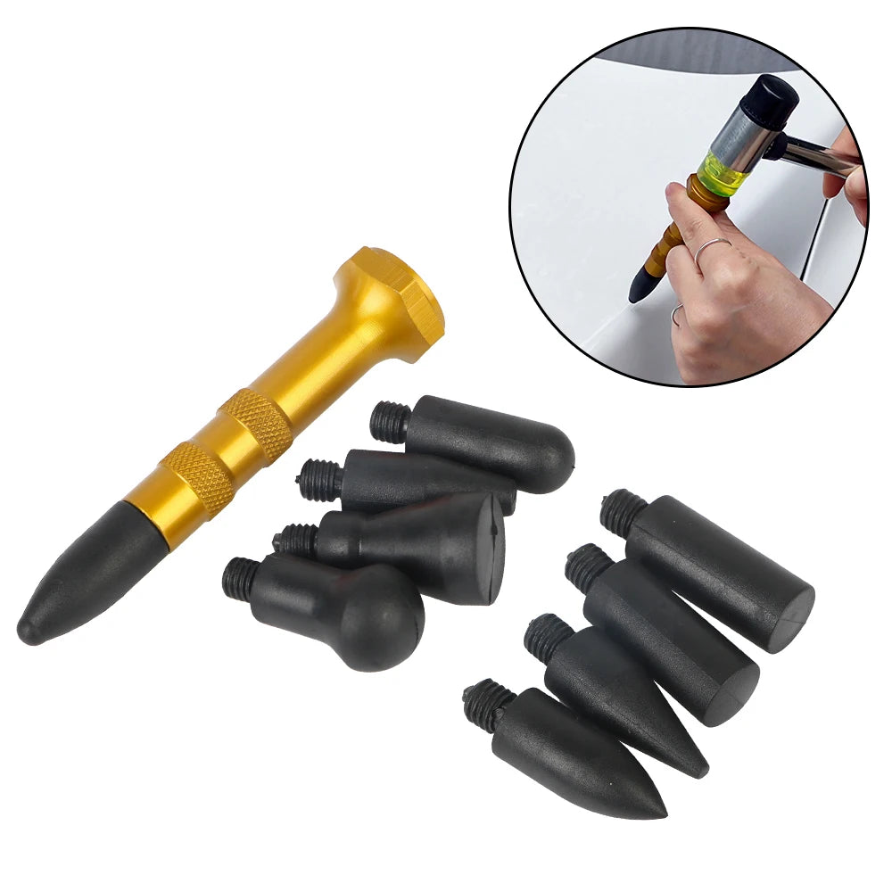 Car Dent Hammer Repair Dings Removal Tools Hail Bulge Remover Tap Down Pen Auto Sheet Metal Set Automotive Accessories Universal