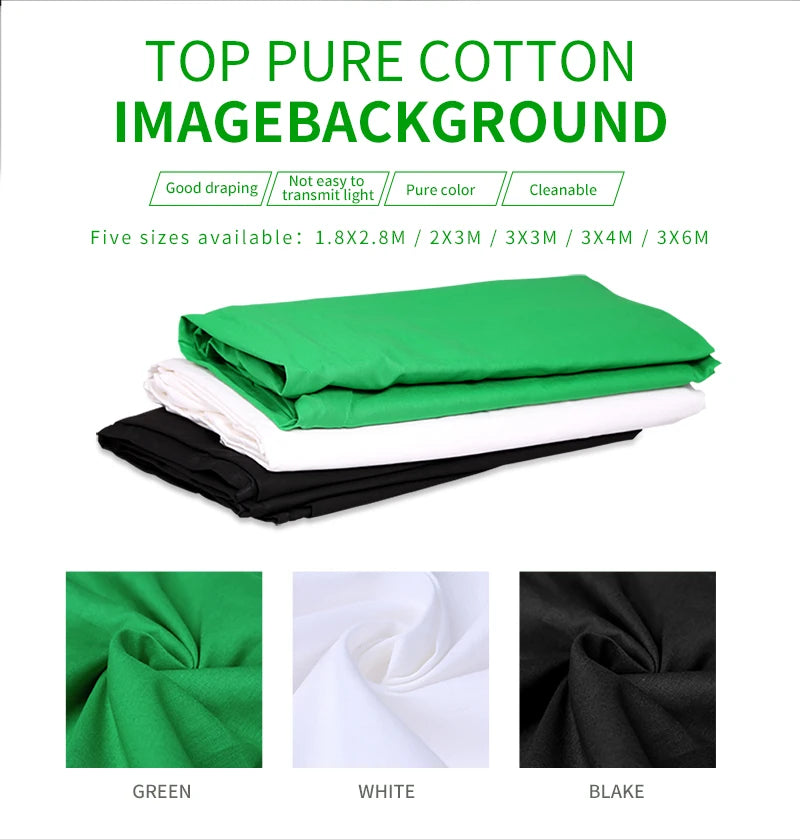 Background Backdrops Studio Background Photo Green Screen Chroma Key For Photography Shooting Background Cloth Muslin Projection
