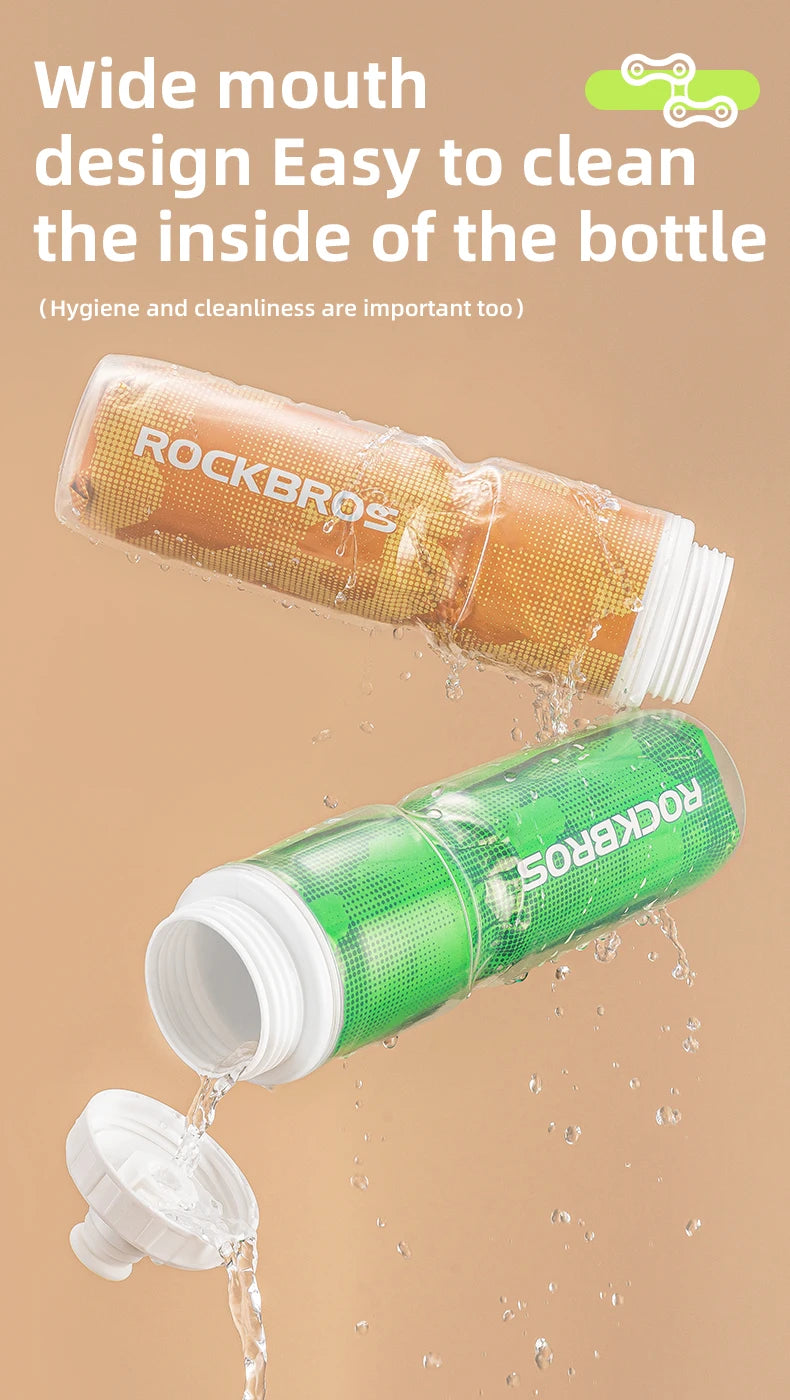 ROCKBROS Thermo Bottle Summer Cold Water Bottle Large Capacity Cycling Thermal Bike Bottle Running Hiking Outdoor Kettle ﻿