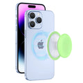Trending Foldable Phone Grip Ring Magnetic Round Silicone Finger Holder with Kickstand for MagSafe & All Smartphones
