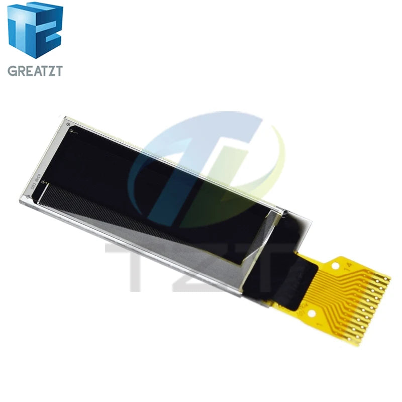 GREATZT 0.91 Inch OLED Module 0.91" White Blue 128X32 LCD LED Display 0.91" IIC Communicate for Arduino