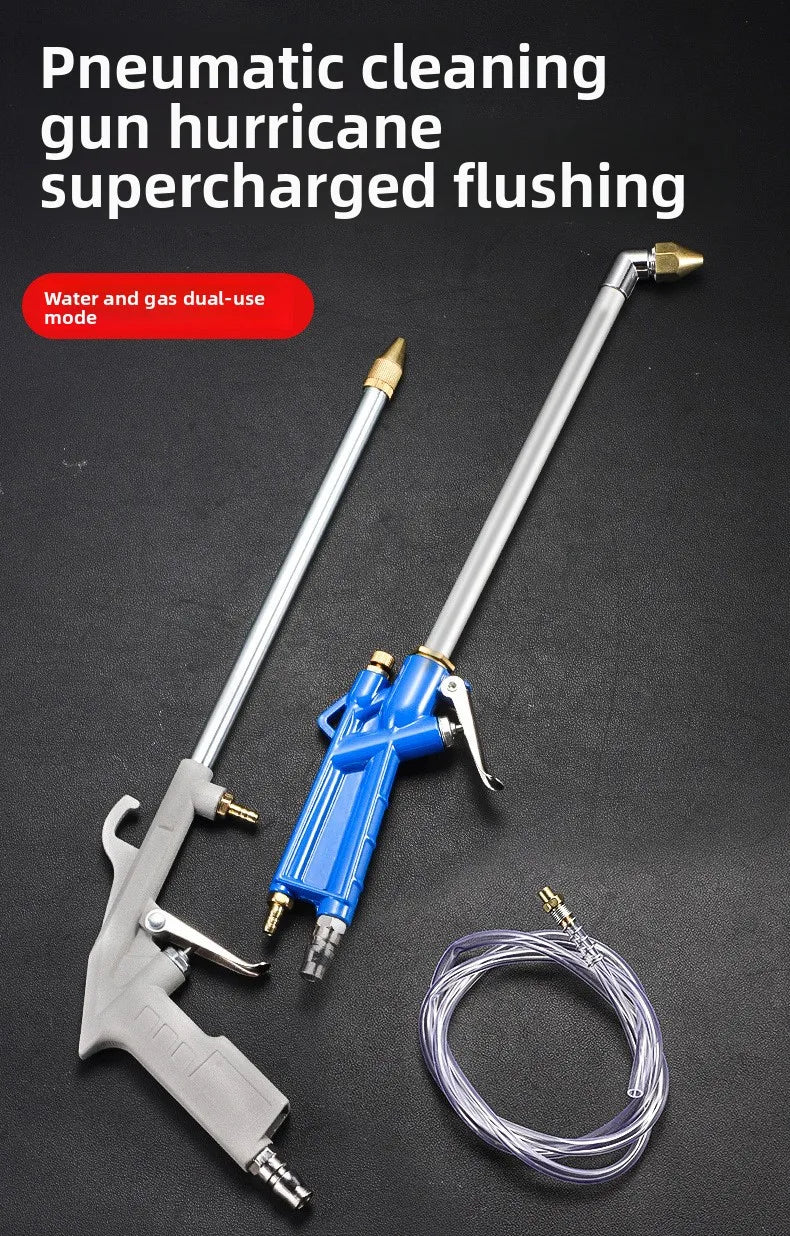 2024 Multi-Functional Water and Air Dual-Use Dust Blower Gun for Cars, Small Handheld Metal Pneumatic Cleaning Tool