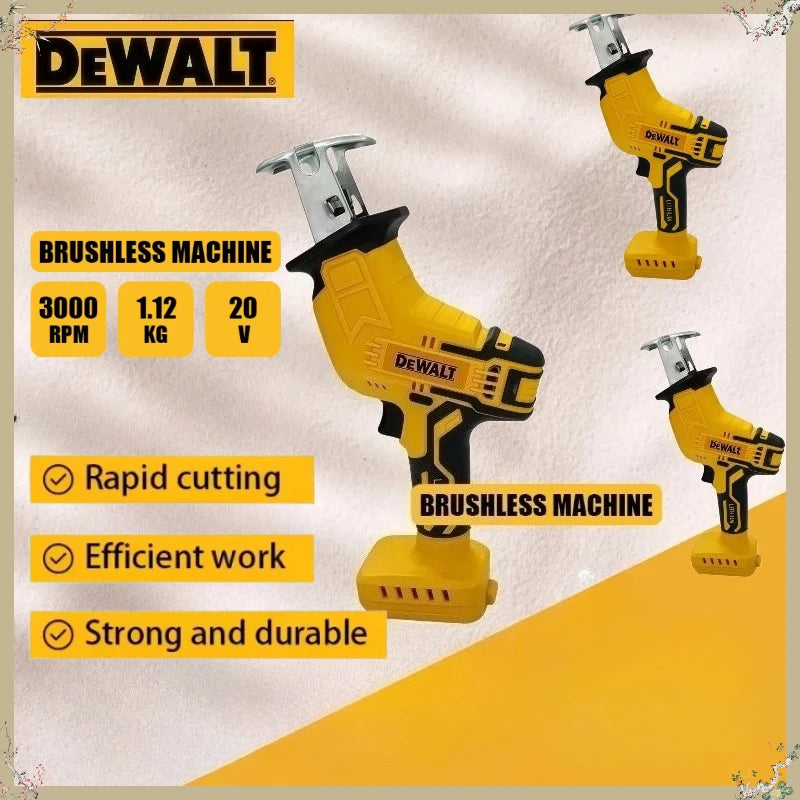 Dewalt For 18V--20V Brushless Reciprocating Saw 2800RPM Electric Saw Multifunctional Metal Wood Pipe Cutting Saw Power Tool