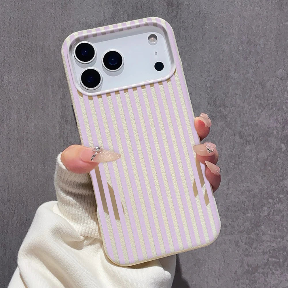Vertical Stripe Pattern Phone Case For IPhone Air 11 12 13 Pro Case 14 15 Plus 16 17 Pro Max Soft Silicone Shockproof Cover