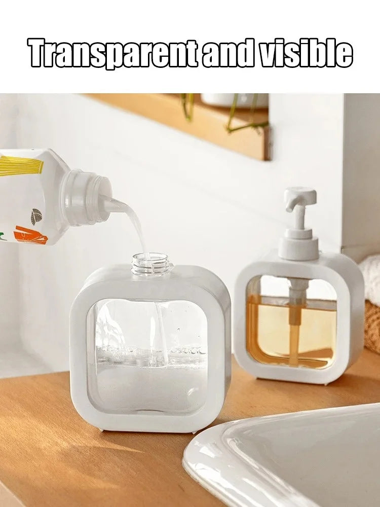 1pcs Large Capacity Soap Dispenser 300/500ml Travel Soap Dispenser Laundry Detergent Dispensing Bottle For Packaging & Storage