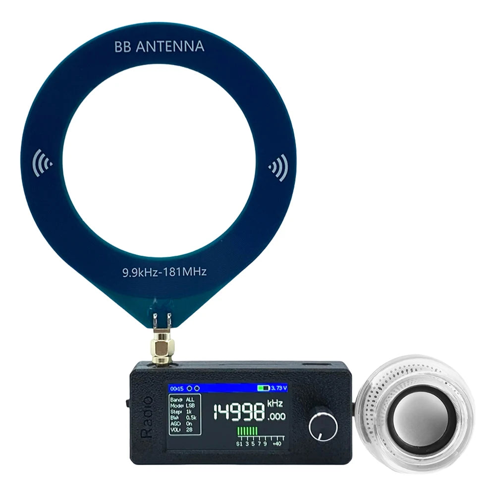 SI4732 0.5-108mhz Mini Radio LSB USB AM FM All Band Radio Receiver with External Speaker HF SW MW VHF Radio for Home Outdoor