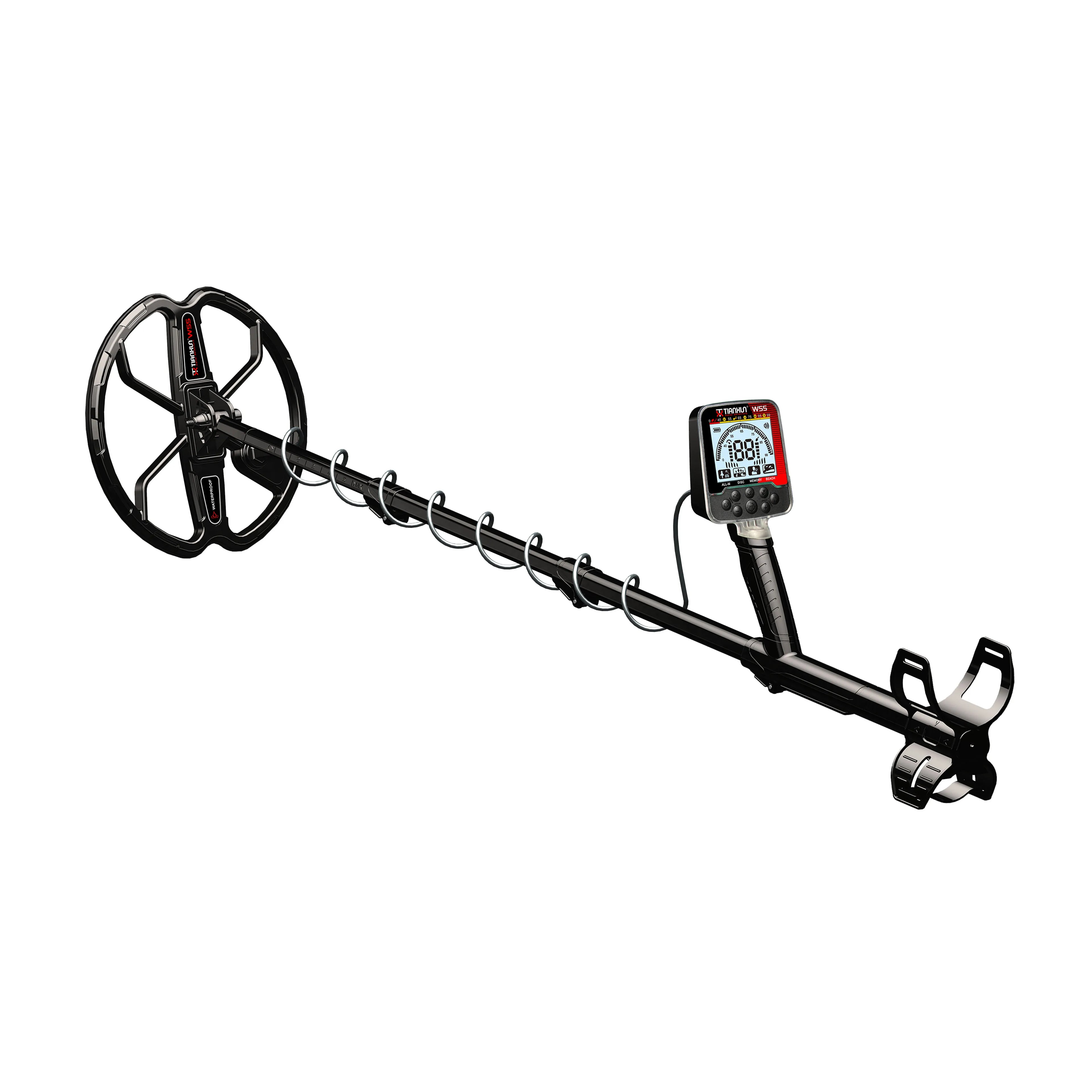 Professional IP68 Fully Waterproof Metal Detector Underground Gold Finder Rechargeable Metal Detector for Treasure Hunting