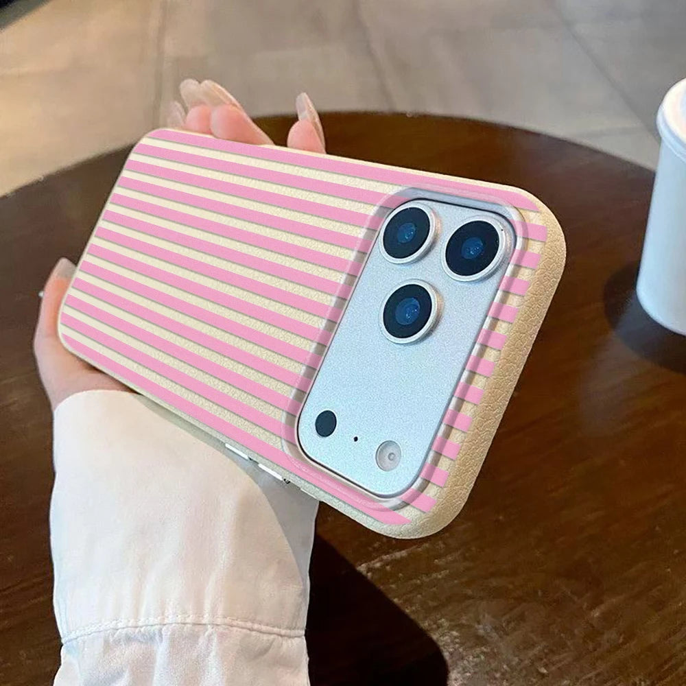 Vertical Stripe Pattern Phone Case For IPhone Air 11 12 13 Pro Case 14 15 Plus 16 17 Pro Max Soft Silicone Shockproof Cover