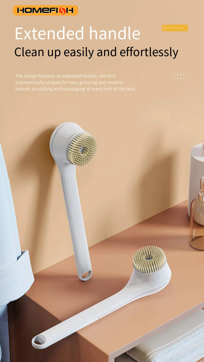 Electric Bath Brushes Body Scrubber  Scrubber Brushes Back Long Handle Back Brushes