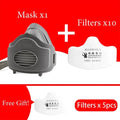 Reusable Dust Proof Respirator Dust Mask Cotton Filters Rubber Work Filter Safety Mask Builder Carpenter Daily Haze Protection