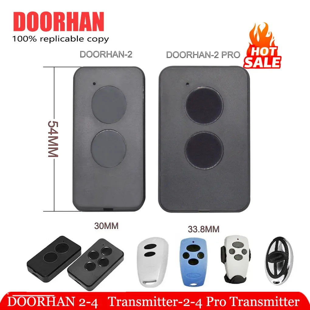 DOORHAN TRANSMITTER -4 garage door control remote 2PRO rolling gate controller 433MHz rolling code