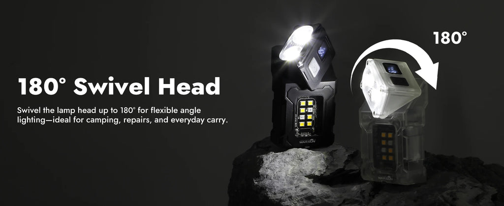 Mini USB Rechargeable LED Flashlight Portable Magnetic Work Light Super Bright COB Torch for Outdoor Camping Emergency Lantern