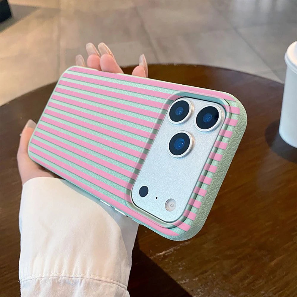 Vertical Stripe Pattern Phone Case For IPhone Air 11 12 13 Pro Case 14 15 Plus 16 17 Pro Max Soft Silicone Shockproof Cover
