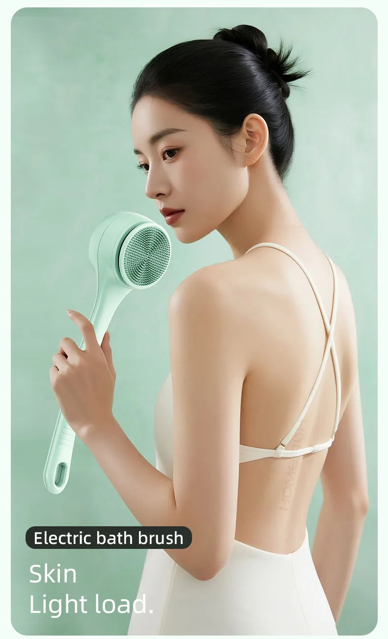 Electric Bath Brushes Body Scrubber  Scrubber Brushes Back Long Handle Back Brushes