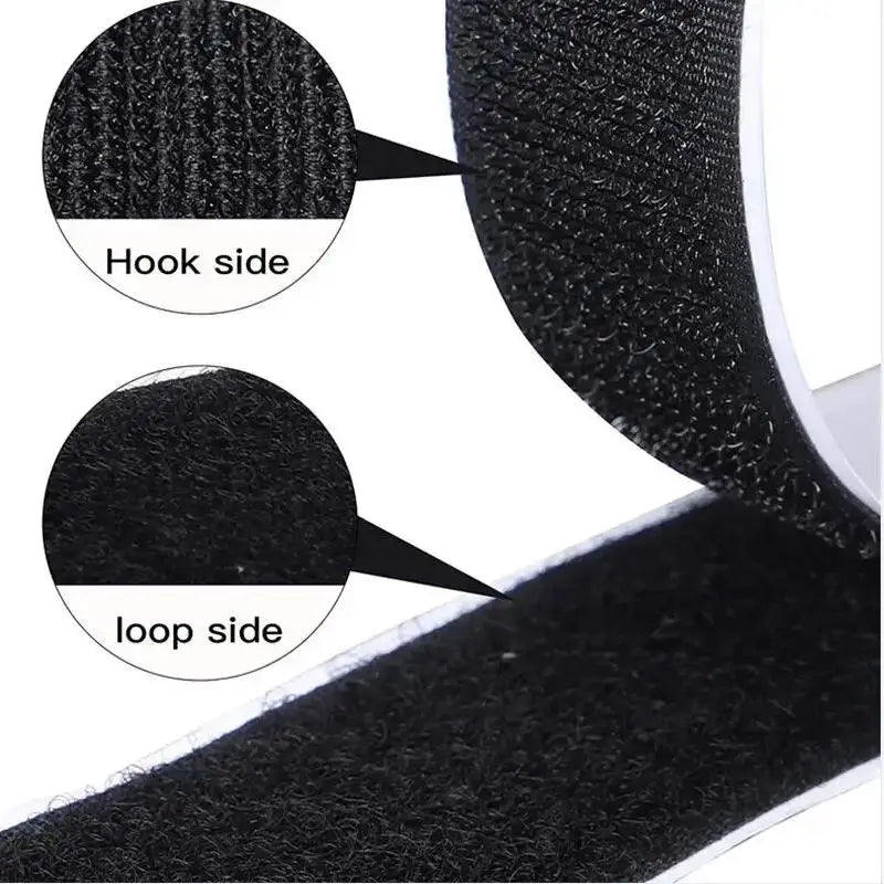 25Meter Strong Self-adhesive Hook and Loop Fastener Tape Magic Nylon Sticker Strap Adhesive with Glue for DIY Craft20/25/30/50MM