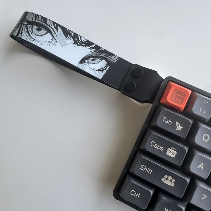 Cartoon Anime Styled Keyboard Straps with Ribbon Customization, Drunkdeer Looting Wooting Atk68