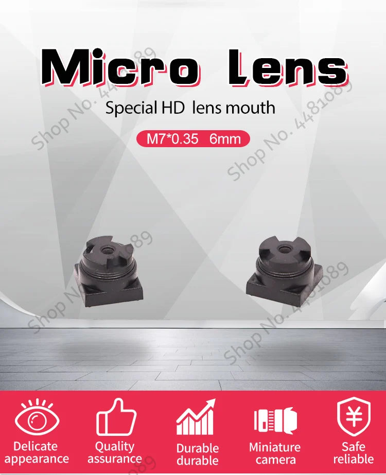 QILENS CCTV Lens M7 6mm  for Security 720P 1080P HD Mini Camera Pin hole Lens