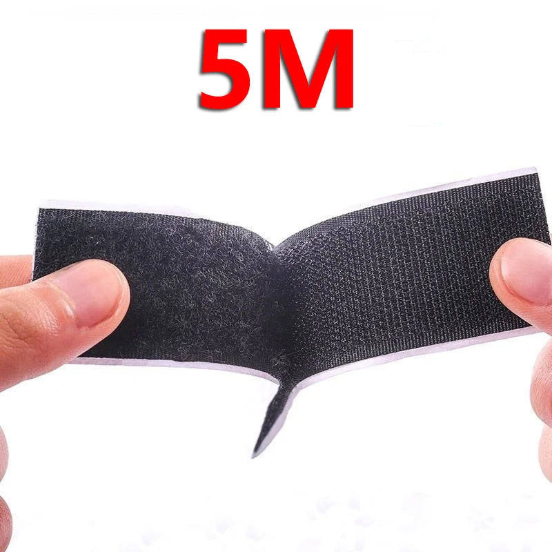 25Meter Strong Self-adhesive Hook and Loop Fastener Tape Magic Nylon Sticker Strap Adhesive with Glue for DIY Craft20/25/30/50MM