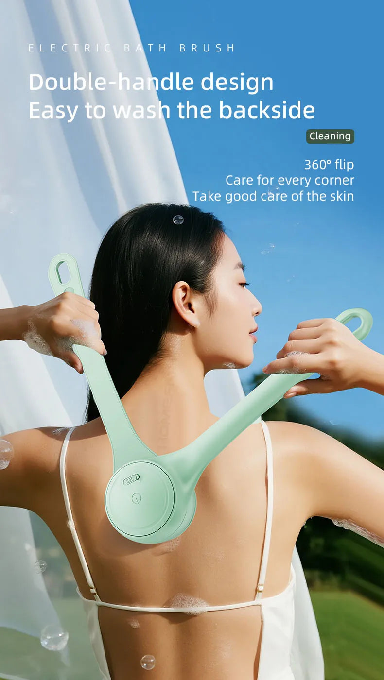 Electric Bath Brushes Body Scrubber  Scrubber Brushes Back Long Handle Back Brushes