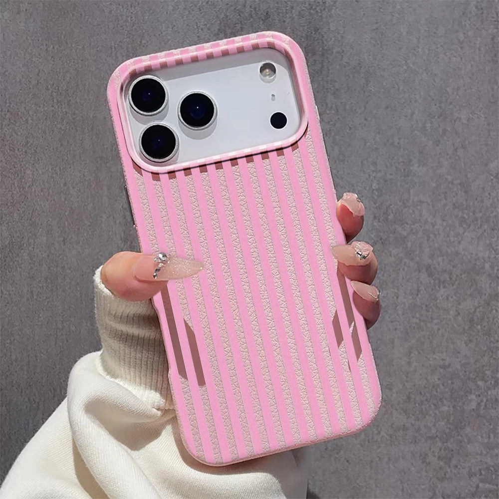 Vertical Stripe Pattern Phone Case For IPhone Air 11 12 13 Pro Case 14 15 Plus 16 17 Pro Max Soft Silicone Shockproof Cover